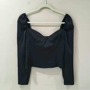 Wilfred Black Crop Top